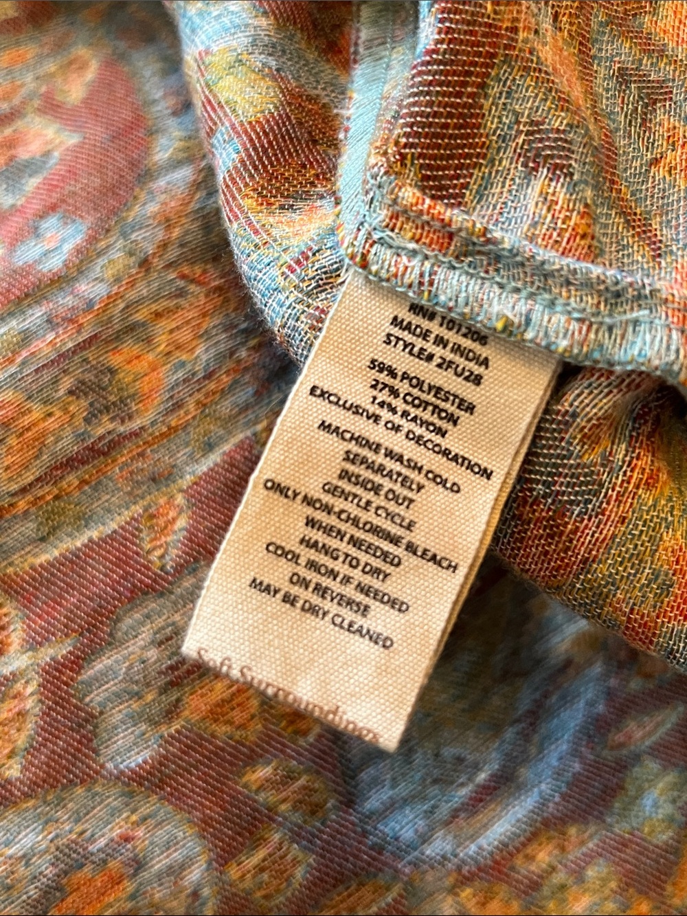 Soft Surroundings - Paisley Tapestry Open Kimono Verrado Jacket, Great Condition - Picture 11 of 12